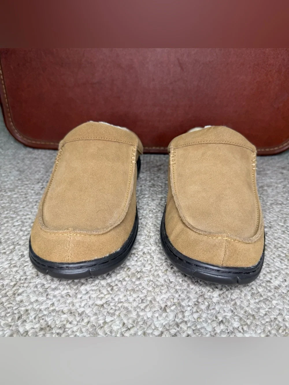 NWT L. B. Evans suede leather clog slipper